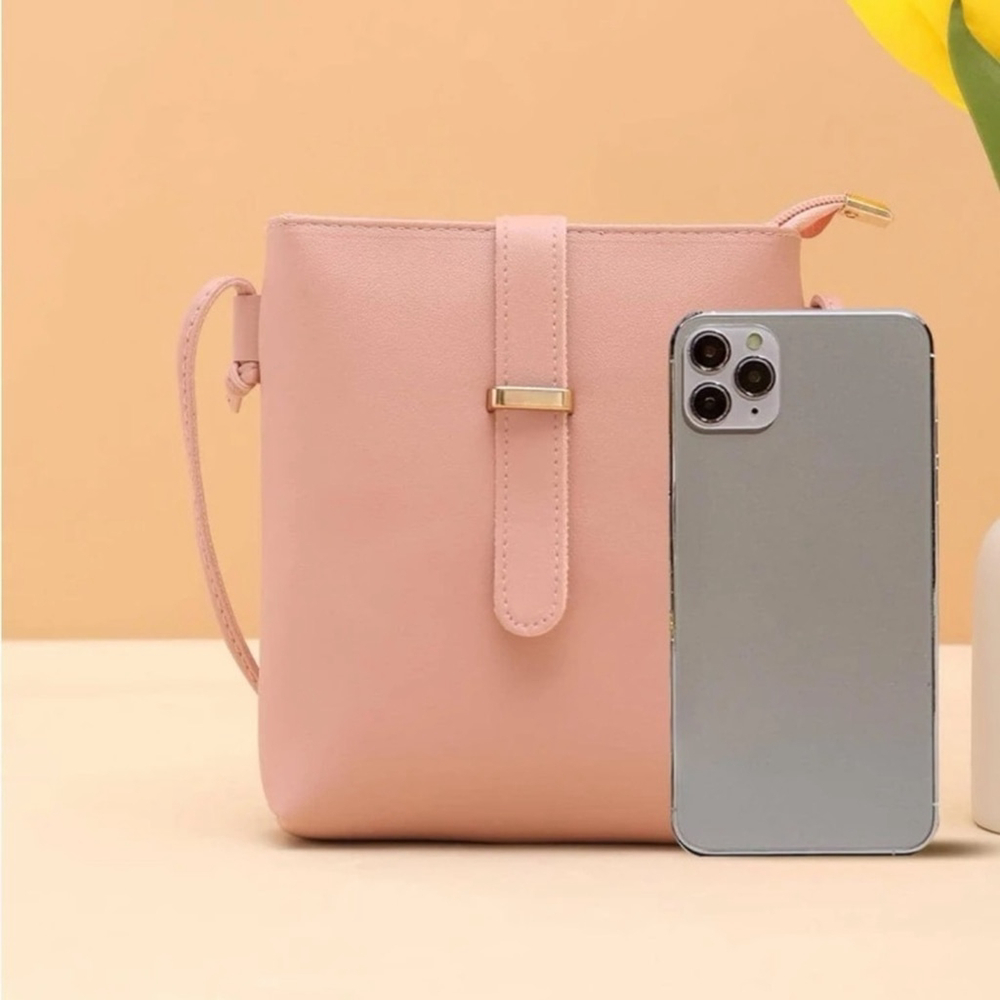 ⚠️Clearance💕Mini Crossbody Bag Pink Bucket Bag - Picture 4 of 5